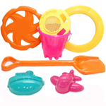 Набор для песка летний №3 ведро+сито+кольцо+звезда+2формочки+лопата