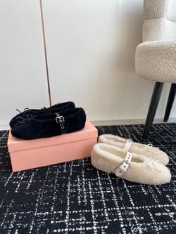 Miu Miu Shearling Ballerinas (2 colors)