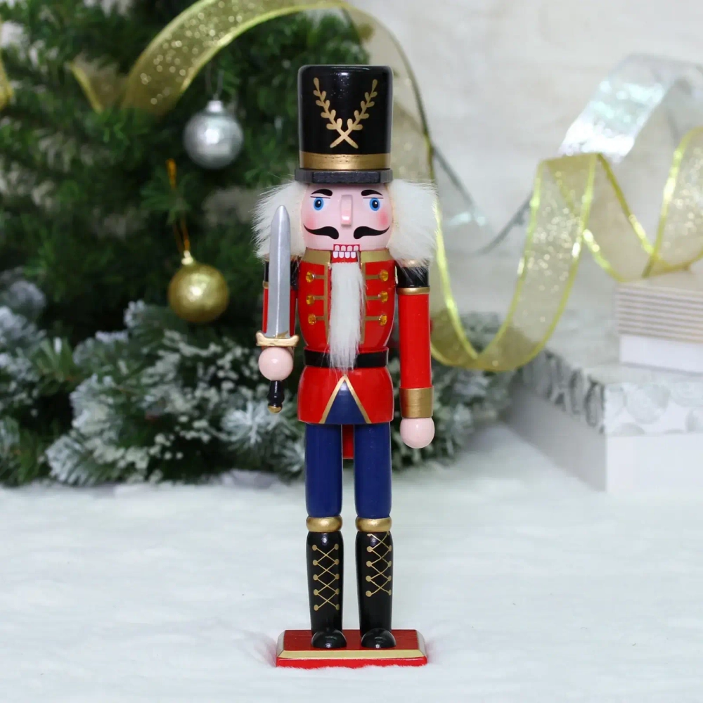 Фигурка новогодняя «Щелкунчик - Королевская сабля» 8,7*7,3*30,6 см