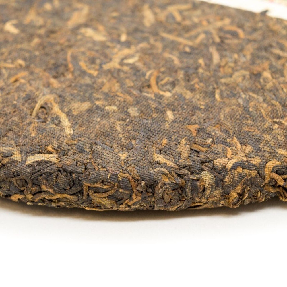 59298 Чай прессованный черный Пуэр Шу "Юньфусян, Гунтин" ци цзы бин 357гр