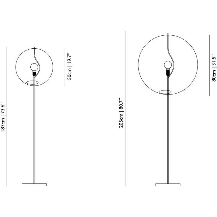 Напольный светильник Moooi Random Light LED base floor medium white