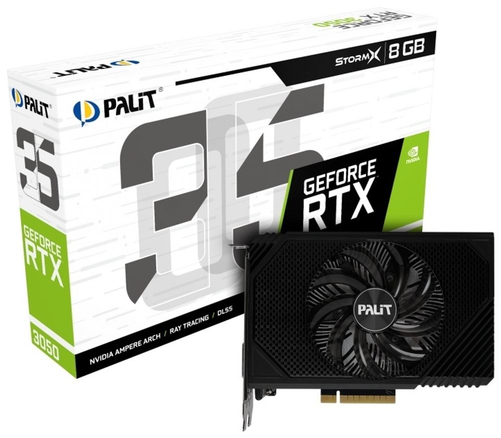 Видеокарта Palit GeForce RTX 3050 StormX NE63050018P1-1070F 8 ГБ