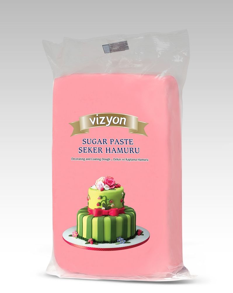 Мастика сахарная розовая Vizyon