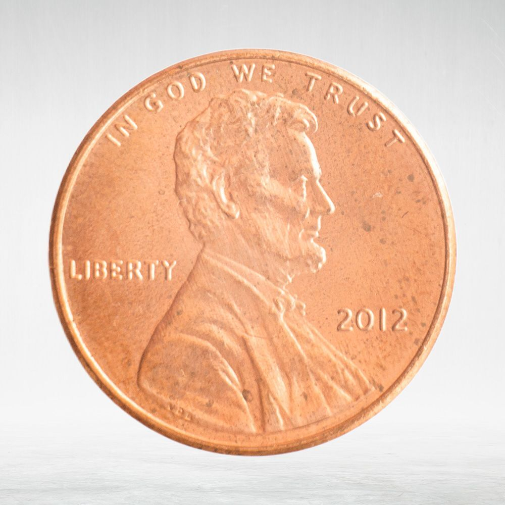 USA, 1 Cent, 2012 - Lincoln Memorial - Shield Reverse Cent, XF