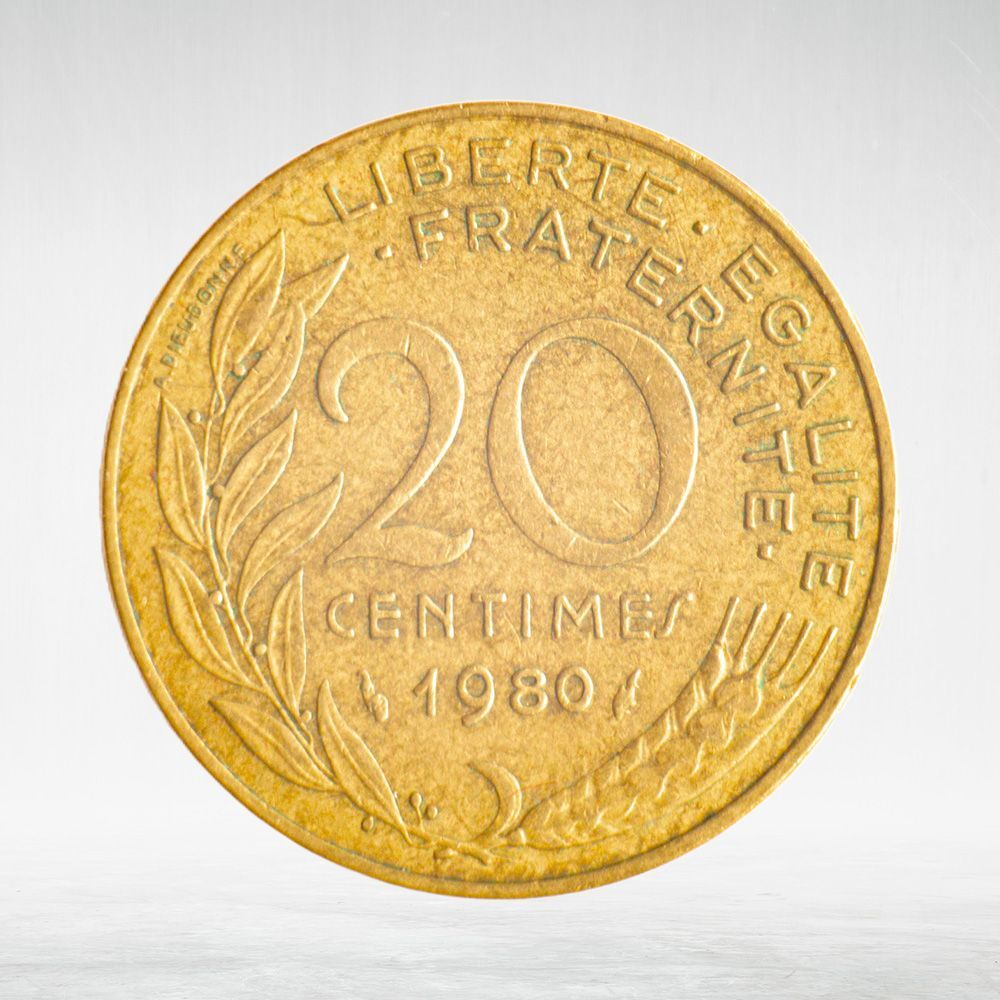 France, 20 Centimes 1980 - Marianne, VF