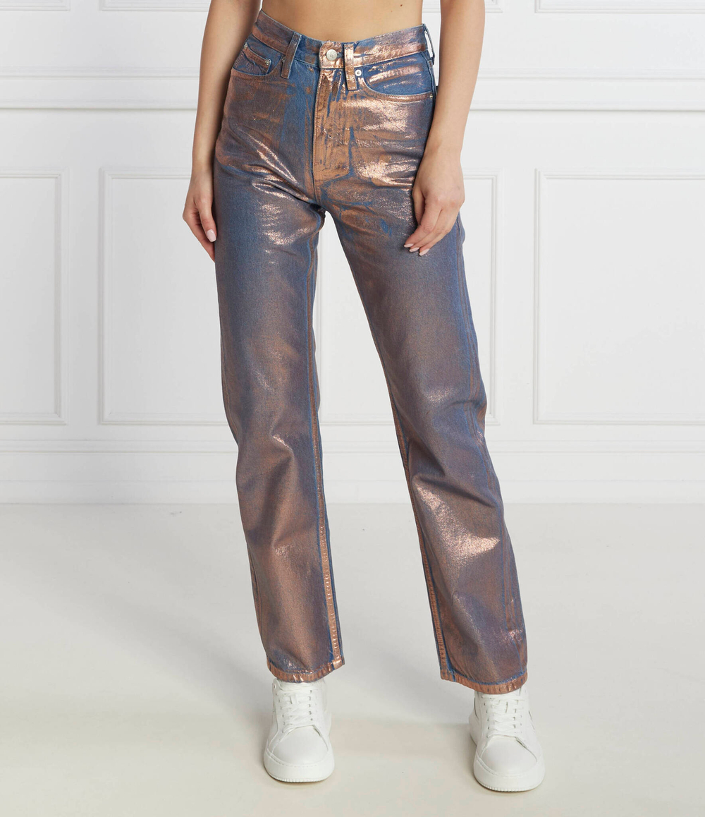 Джинсы HIGH RISE STRAIGHT CALVIN KLEIN JEANS - металлический(J20J222205)