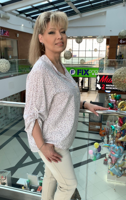 Светлый блузон-рубашка