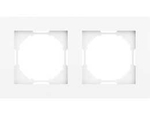 Рамка 2-я,  цвет глянцевый белый,  серия A07 Donel