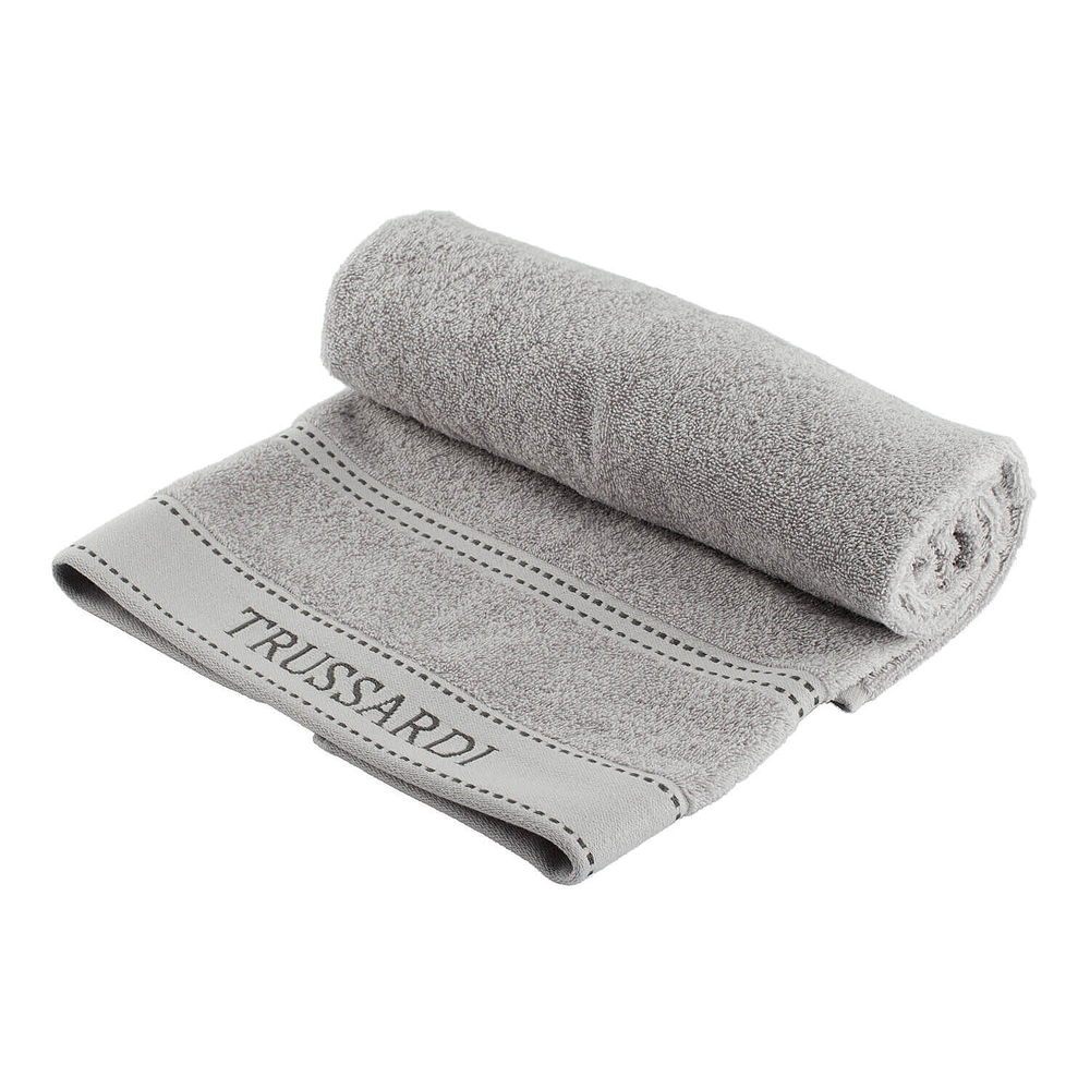Полотенце 100х150 Trussardi Ribbon Pearl grey