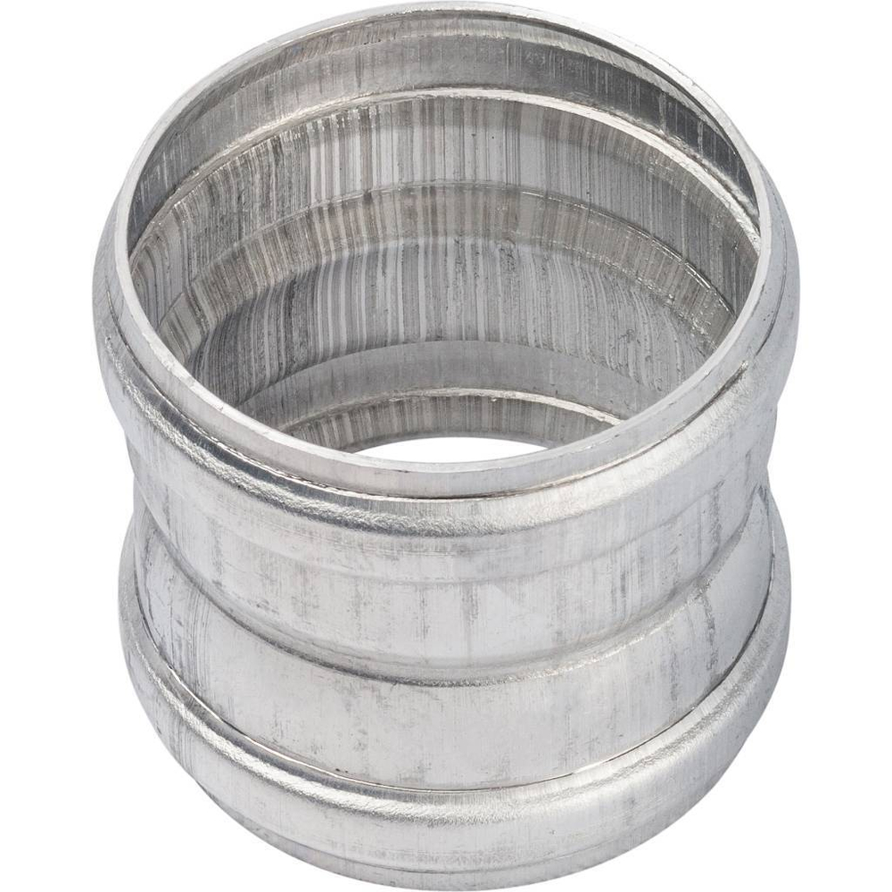 STOUT Элемент дымохода  для соединеия труб  Ø60/100, м/м соед. муфта с уплотнен,хомут с муфтой EPDM