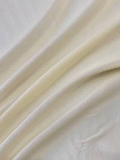 Шелк лимонный в горошек