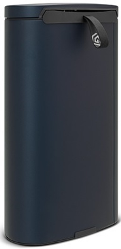 Ведро Brabantia FlatBack 30л темно-синее вид под углом