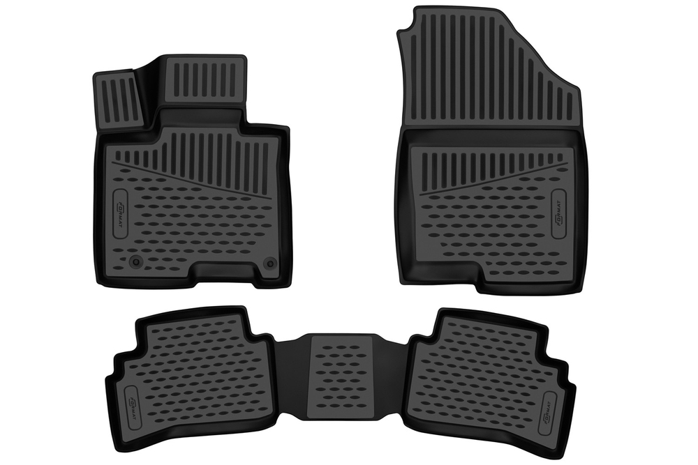 Коврики в салон для HYUNDAI Tucson (IV короткая база) 2020-, 3шт. (Повышенная устойчивость, повышенная износостойкость) FORMAT.3DAN0352210