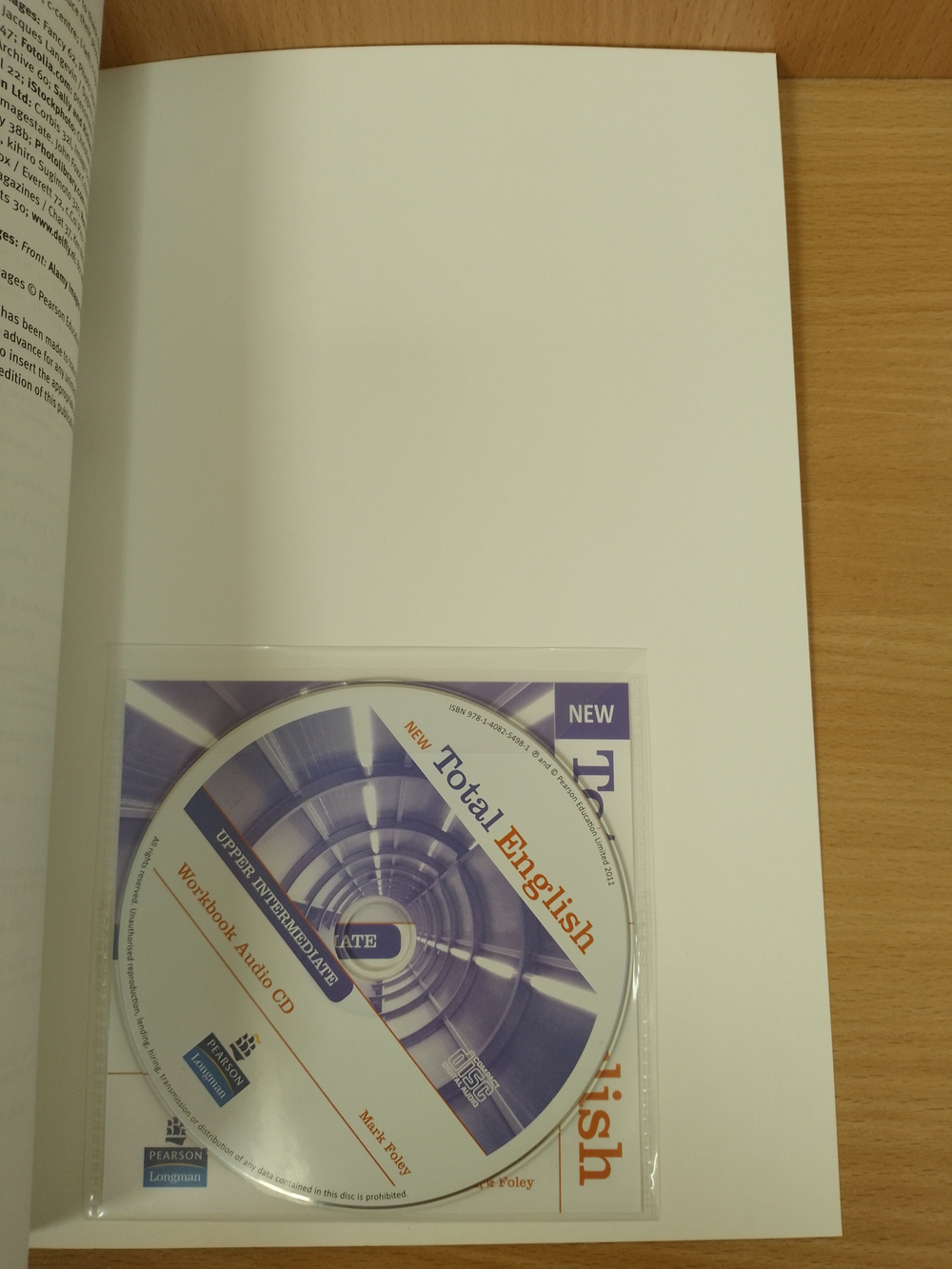 New Total English Upper Intermediate Workbook with Key and Audio CD Pack