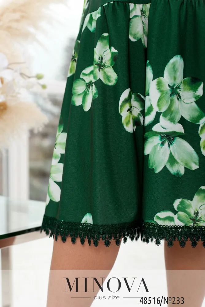 Платье 233-Зеленый Minova