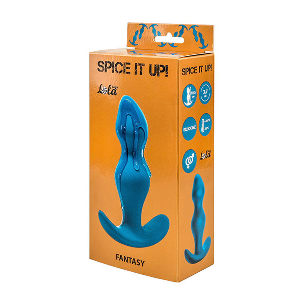 Анальная пробка 12,5см Lola Games Spice it up Fantasy Dark Aquamarine 8006-03lola