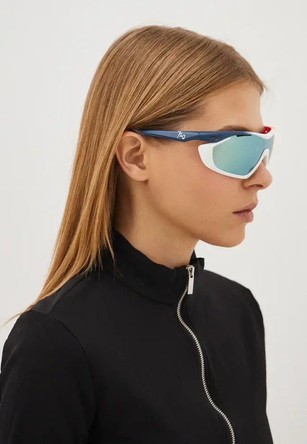 Спортивные очки с диоптриями 720armour Analog Pro / Matte Dark Grey Blue / Matte Neon Red Orange / Matte White Gasket / Smoke Full Blue White Lens
