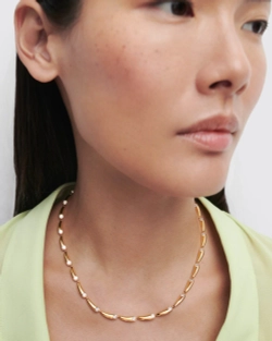 Колье Caramelle серебро 925 пробы покрытое золотом