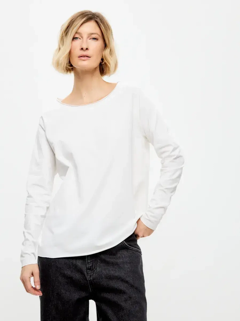 Лонгслив оверсайз реглан экрю