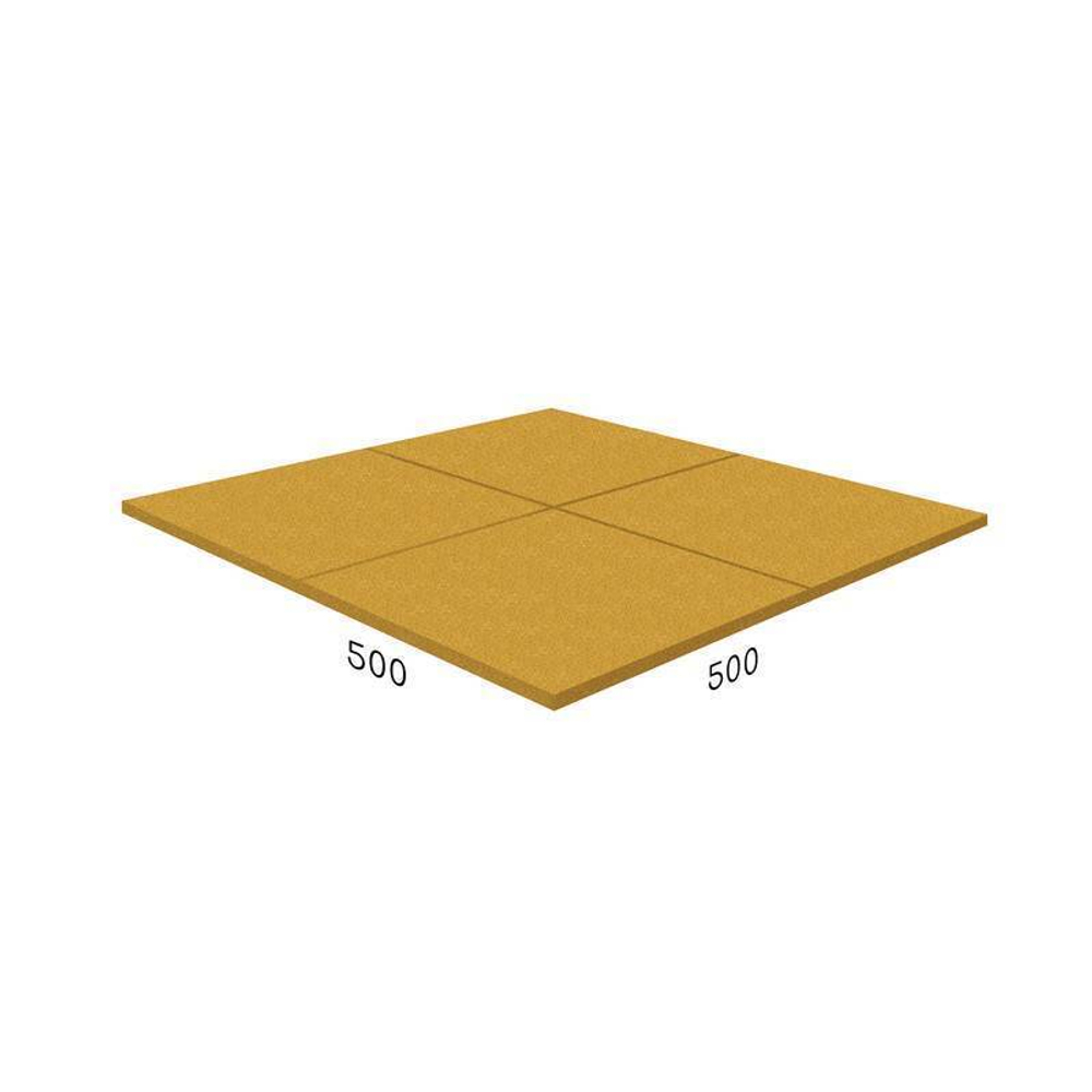 Покрытие Rubblex Active 50х50х3 см 65ШОР Желтое