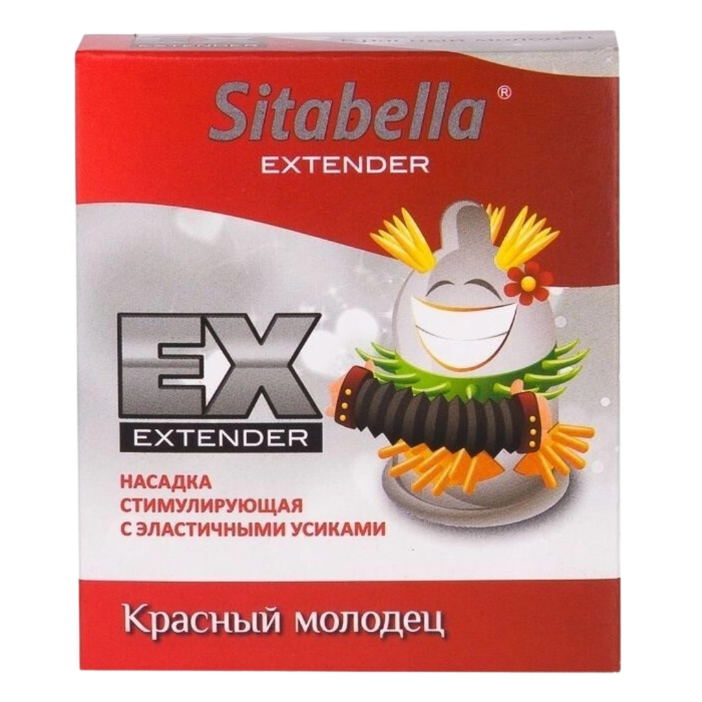 Sitabella Extender - презерватив с усиками - Красный молодец