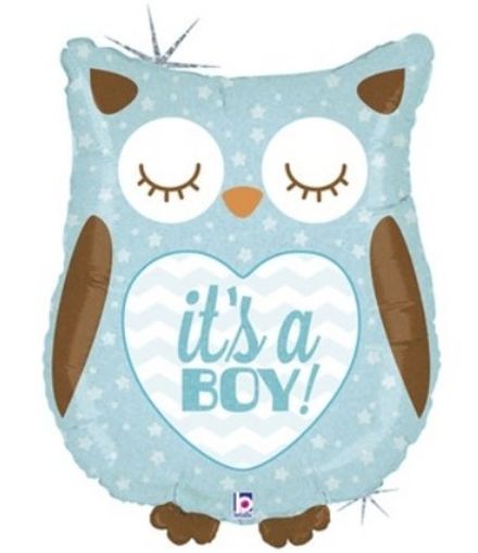 Фигура "Голубая сова" голография