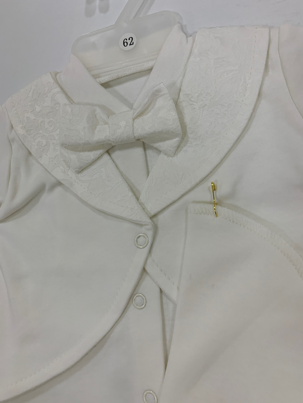 Комбинезон фрак_жаккард_белый (Карапуззики) (Размер: 62)