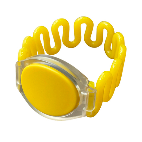 Пружинный RFID браслет EM-Marine TK4100 ЖЕЛТЫЙ