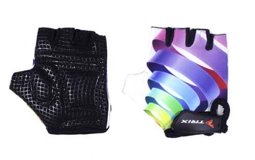 Перчатки TRIX детские XXXS короткие пальцы дышащая антискользящие цветные кольца