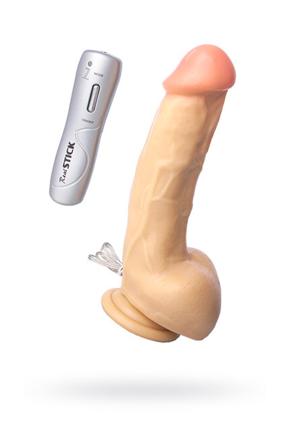 Вибратор Real Stick 121 (7 режимов) (Цвет: телесный)