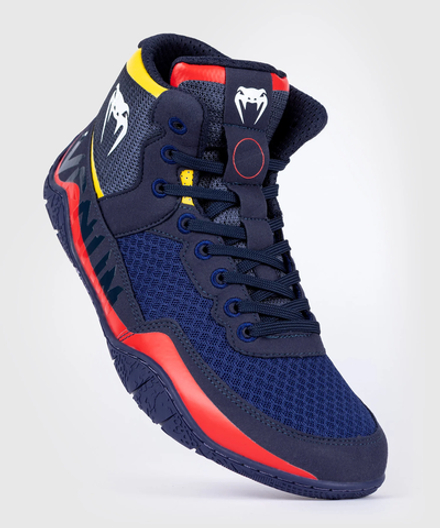 Борцовки Venum Elite Blue/Yellow