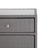 "Мальта" тумба плетеная из искусственного ротанга, цвет графит