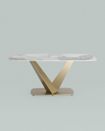 Стол обеденный Аврора 180*90 керамика светлая