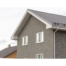 Фасадная плитка Технониколь Hauberk Серо-бежевый кирпич (в уп. 20 шт./2 м2)