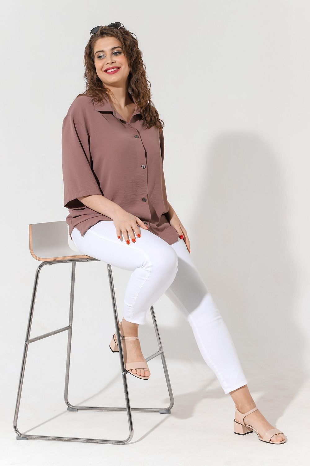 Блуза Жаркий сезон-1 Виотекс КОФЕЙНЫЙ