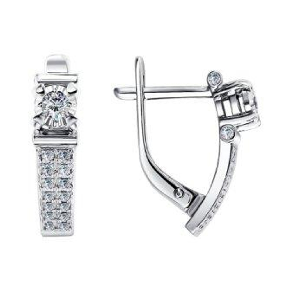 Серьги из золота с бриллиантами