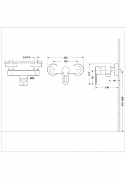 Смеситель для душа Bravat Stream-D