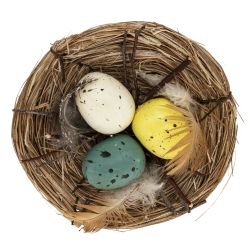 GAEM Изделие декоративное "Гнездо пасхальное", L10 W10 H3 см