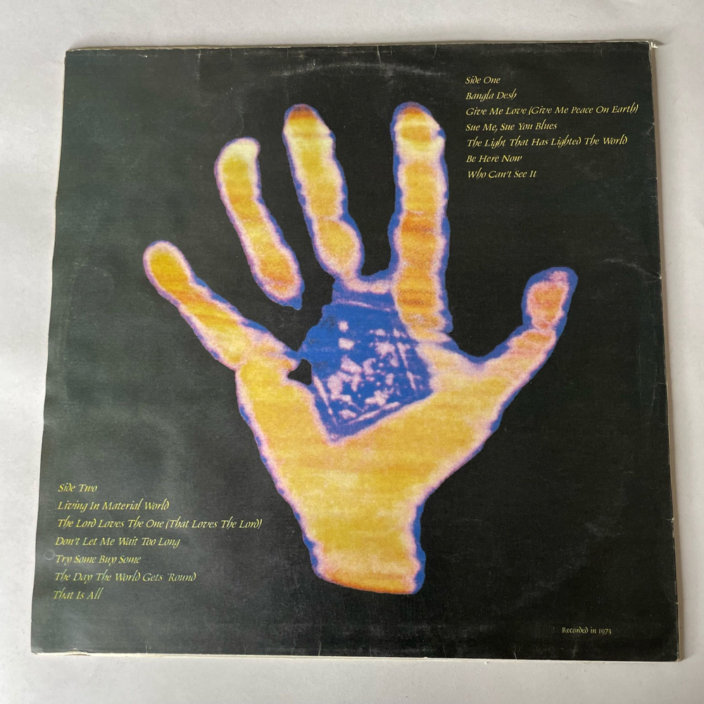 Винтажная виниловая пластинка LP George Harrison Living In The Material World (Россия 1993)
