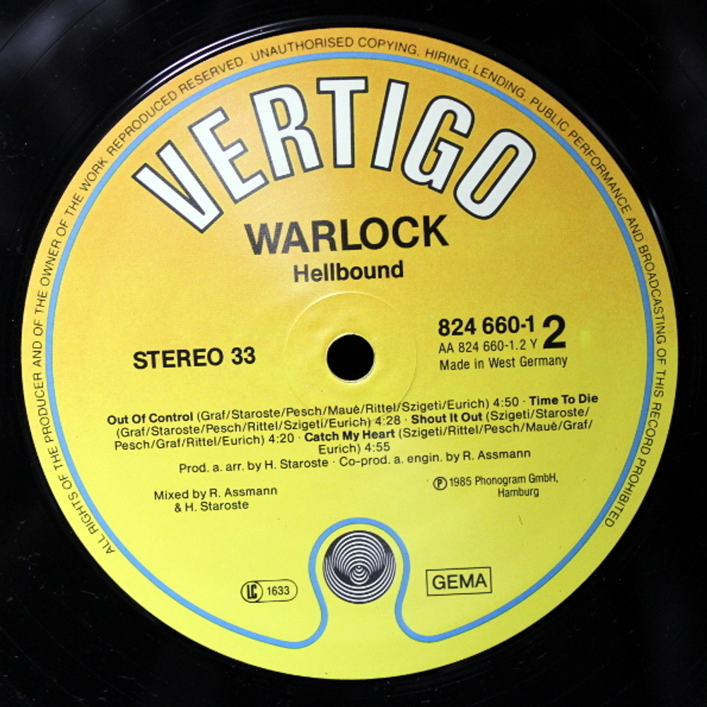 Warlock / Hellbound (LP)