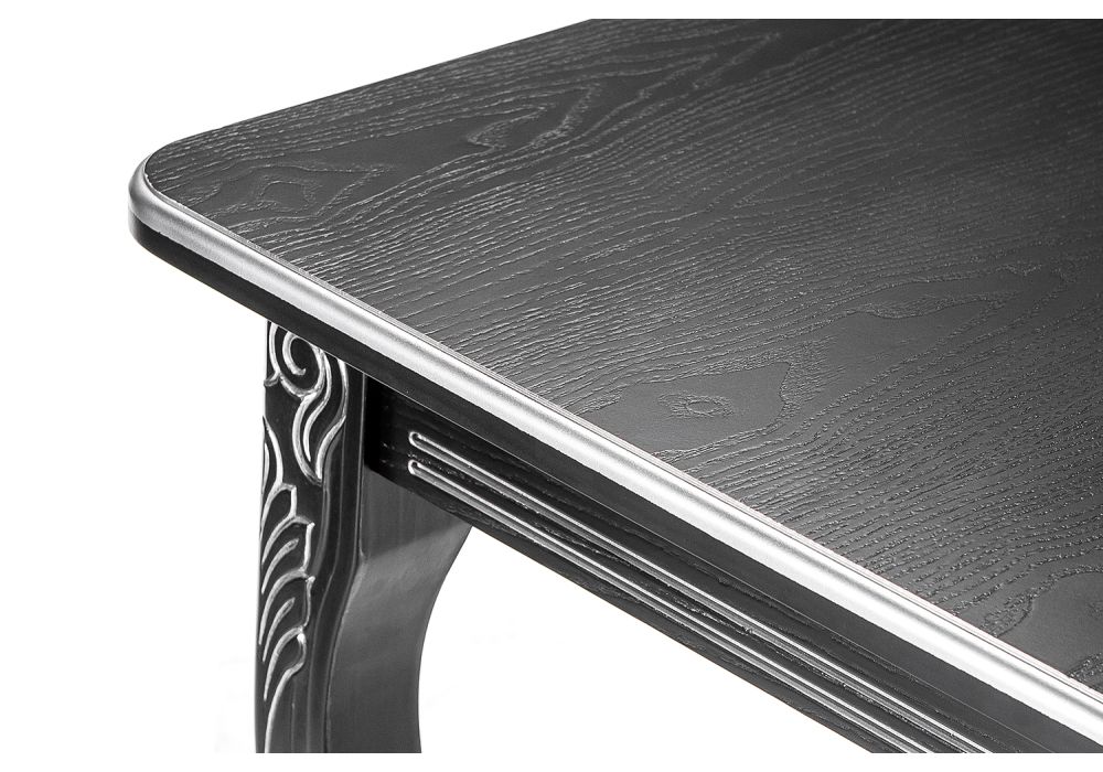 Стол Каллисто 130(180)х84х78 патина серебро