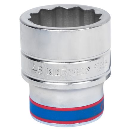 Цена на KING TONY (833046M) Головка торцевая стандартная двенадцатигранная 1", 46 мм