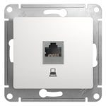 Schneider Electric Glossa Белый Розетка компьютерная RJ45 категория 5E, механизм IP20 скрытая установка GSL000181K