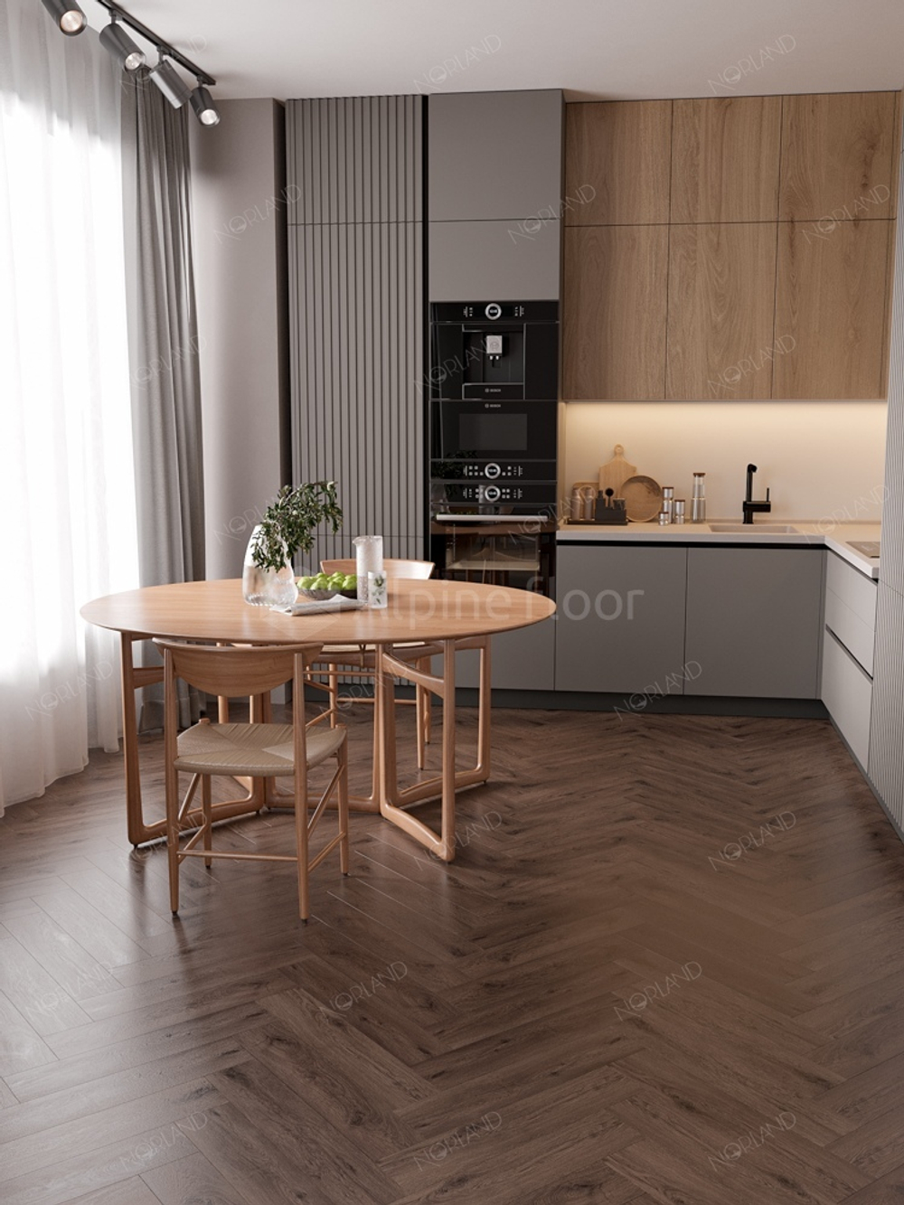 Кварцвиниловая плитка Norland Lagom Parquet LVT 1034-09 Sterk