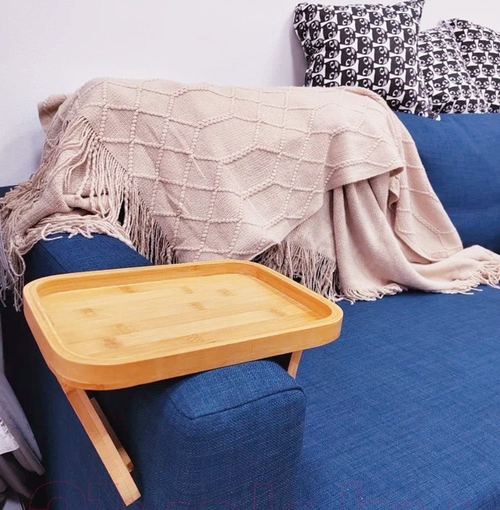 Поднос для подлокотника Päron 20*27, бамбук, естественный