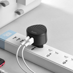 Сетевое зарядное устройство USB Hoco C67A (2.4A, 2 порта) Черный