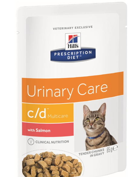 Hill's PD 85г C/D Multicare Urinary Care Влажны корм для кошек Лосось