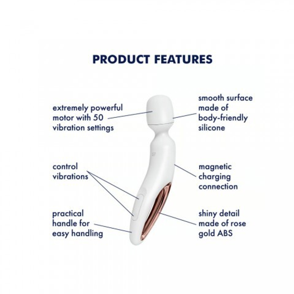 Вибромассажер Satisfyer Wand-erland белый