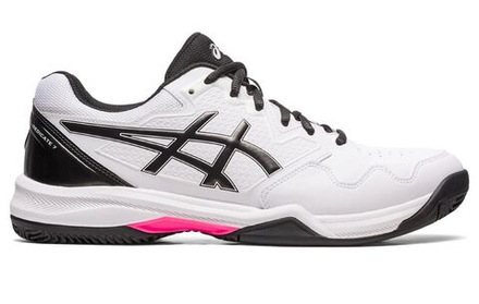 Мужские кроссовки теннисные Asics Gel-Dedicate 7 Clay - white/hot pink