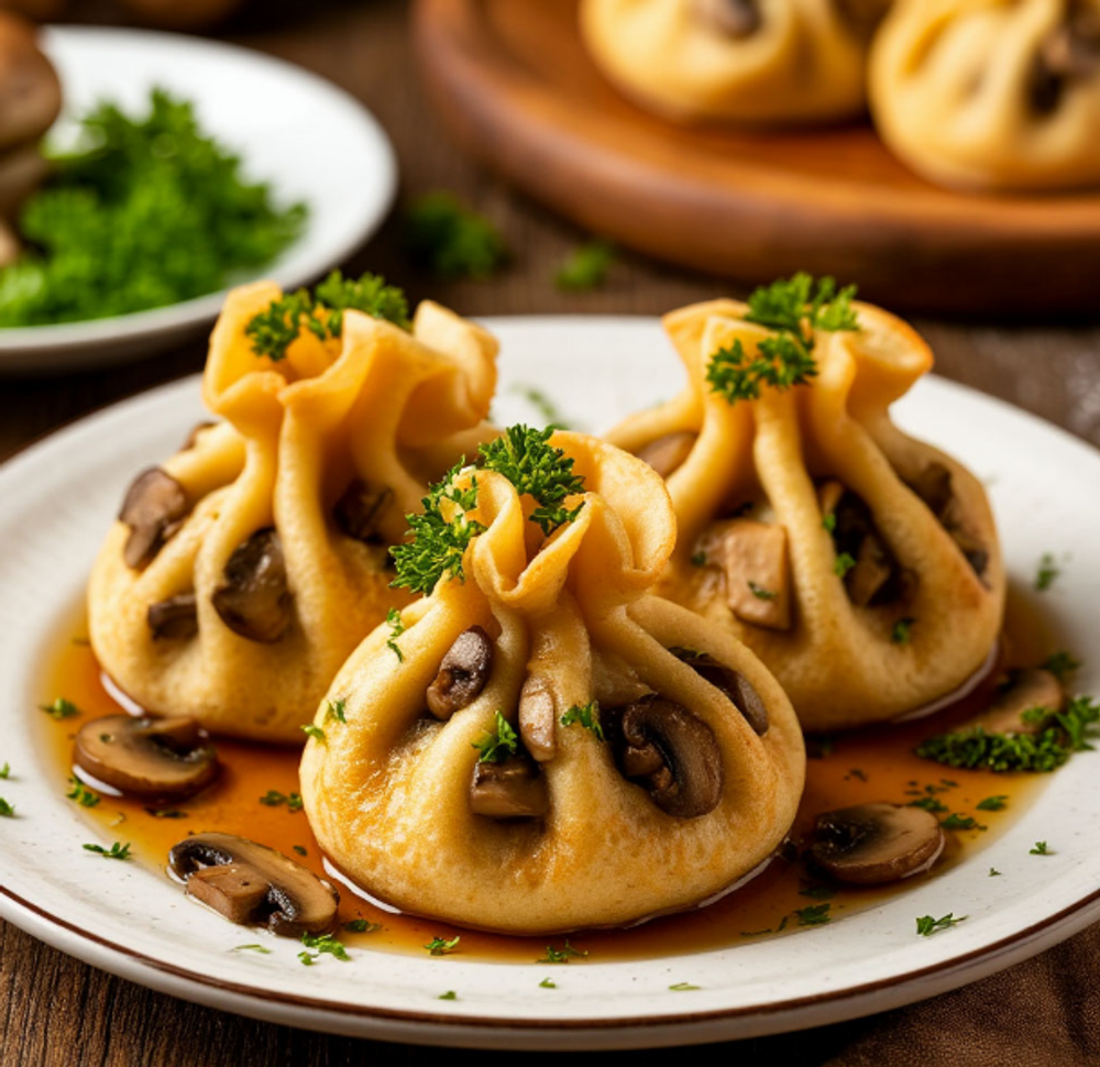 НОВИНКА! ГАСТРОВЕЧЕР! РОССИЯ: блинные мешочки с грибами, мясное полено, медовый ролл с вареной сгущенкой под бокал медового напитка